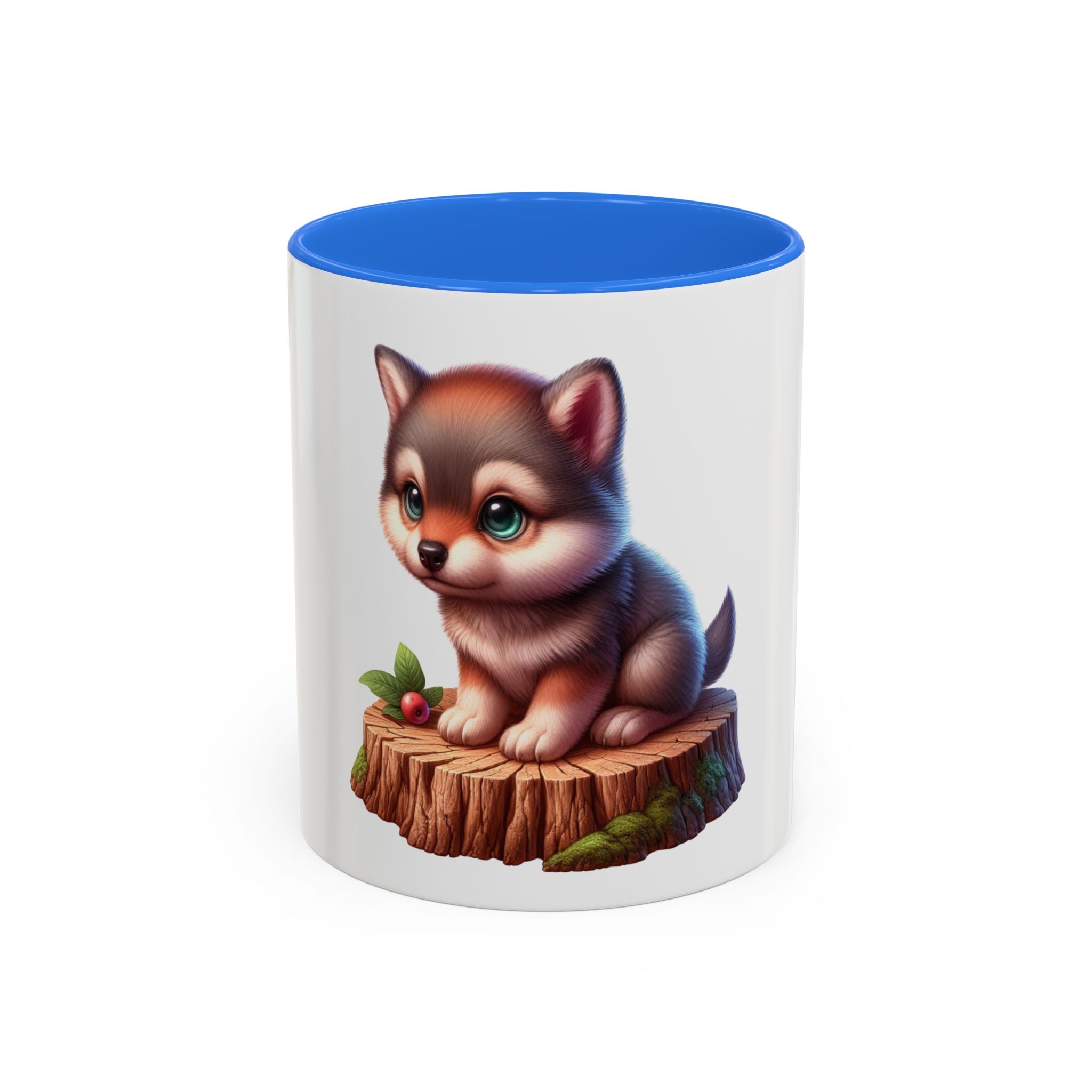 Cute Wolf Pup Mug — Adorable Woodland Puppy Coffee Cup (11oz)