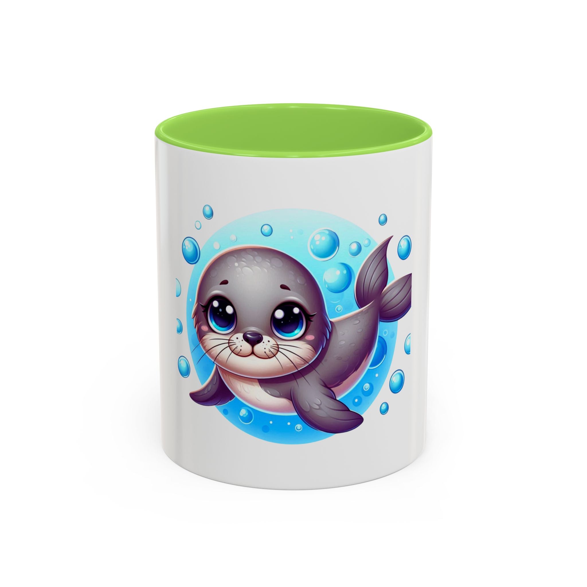 Cute Seal Coffee Mug – Adorable Ocean Animal 11oz Colorful Ceramic