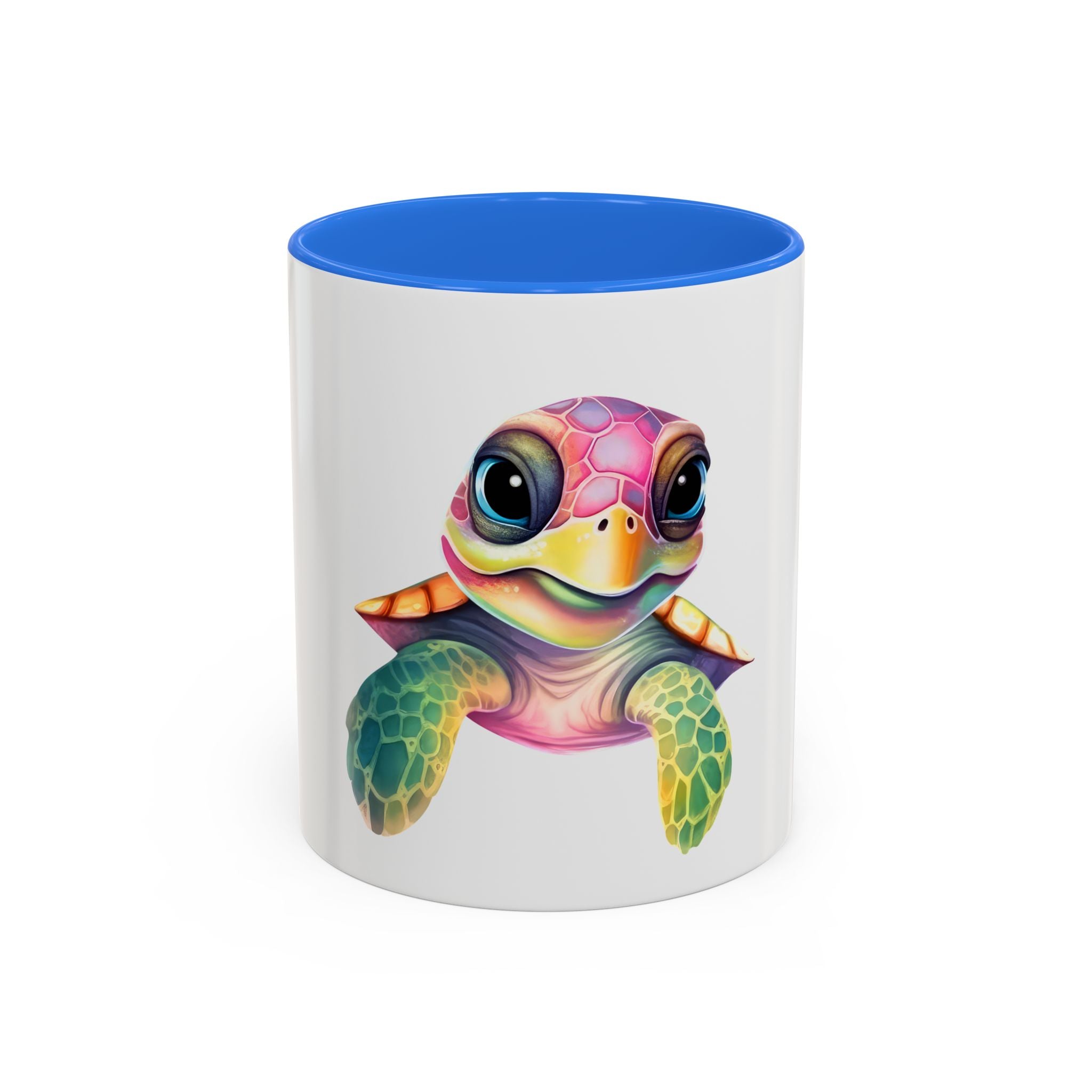 Colorful Sea Turtle Mug (11oz) – Cute Rainbow Marine Coffee Cup