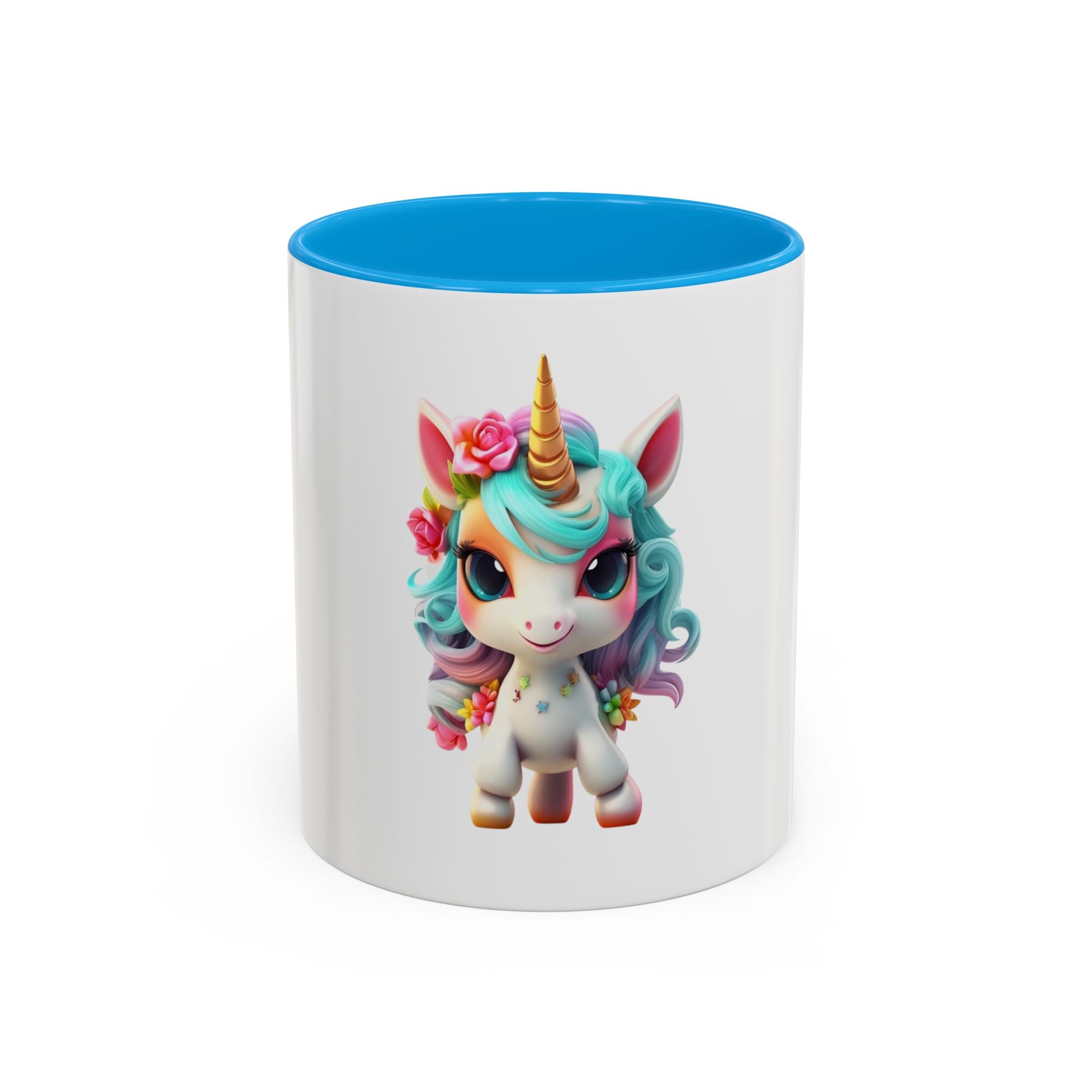 Cute Floral Unicorn Coffee Mug — Colorful 11oz Gift