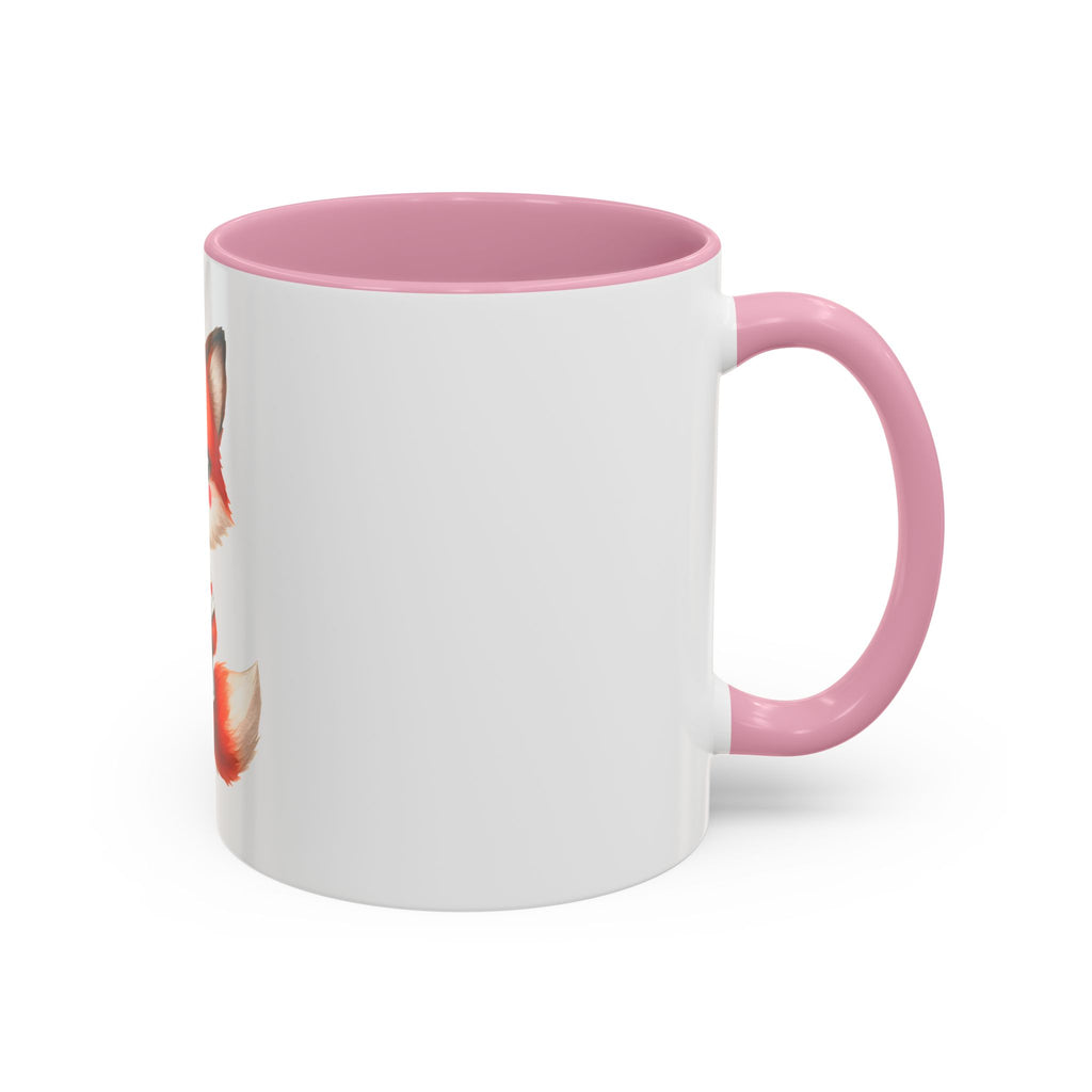 Cute Fox Heart Mug – Adorable Red Fox Holding Heart Coffee Cup (11oz)