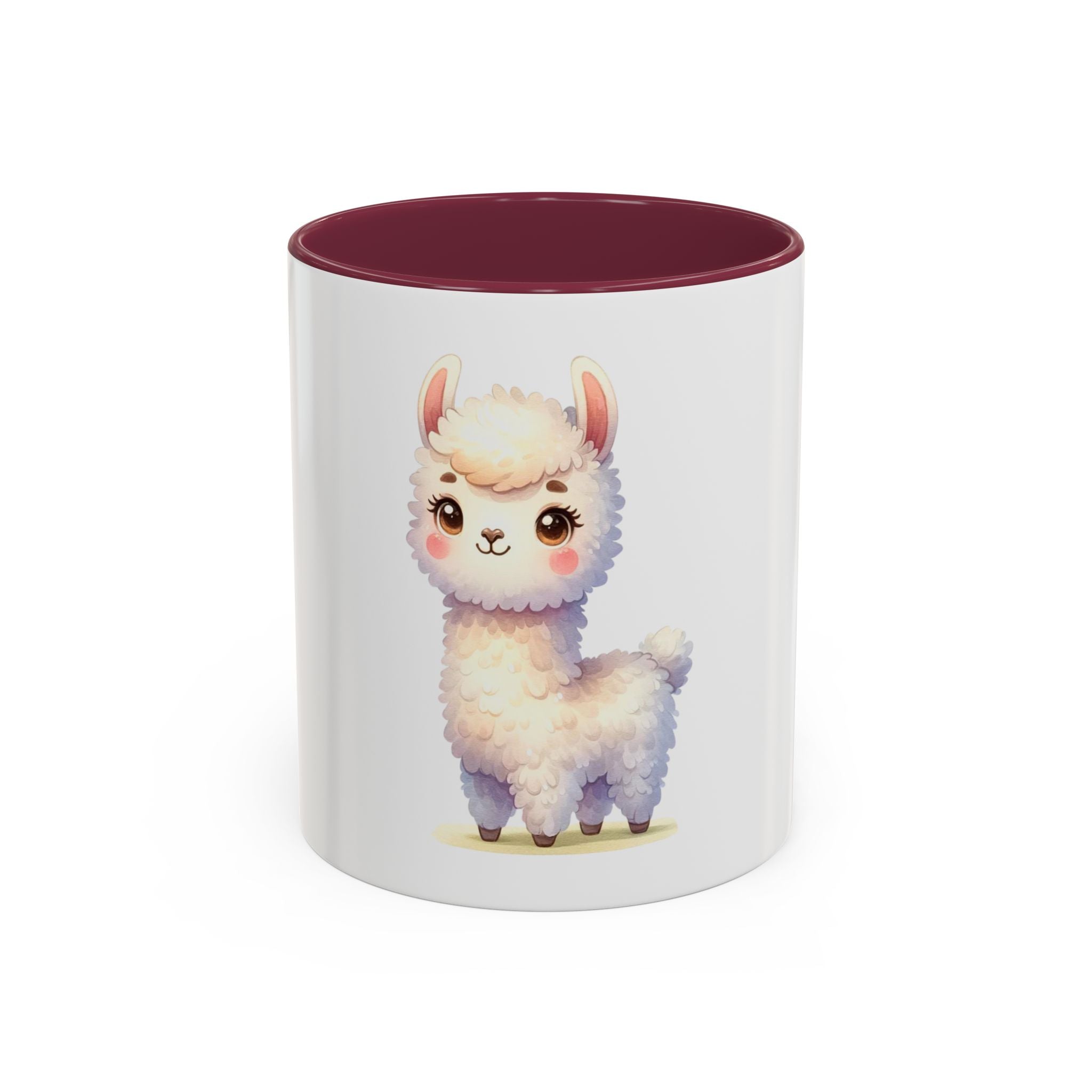 Cute Kawaii Alpaca Coffee Mug (11oz) – Adorable Pastel Llama Gift