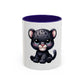Cute Baby Black Panther Mug — Cute Leopard Cub Coffee Cup (11oz)