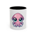 Cute Pink Kawaii Octopus Mug (11oz) - Adorable Anime-Style Coffee Cup