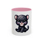 Cute Baby Black Panther Mug — Cute Leopard Cub Coffee Cup (11oz)