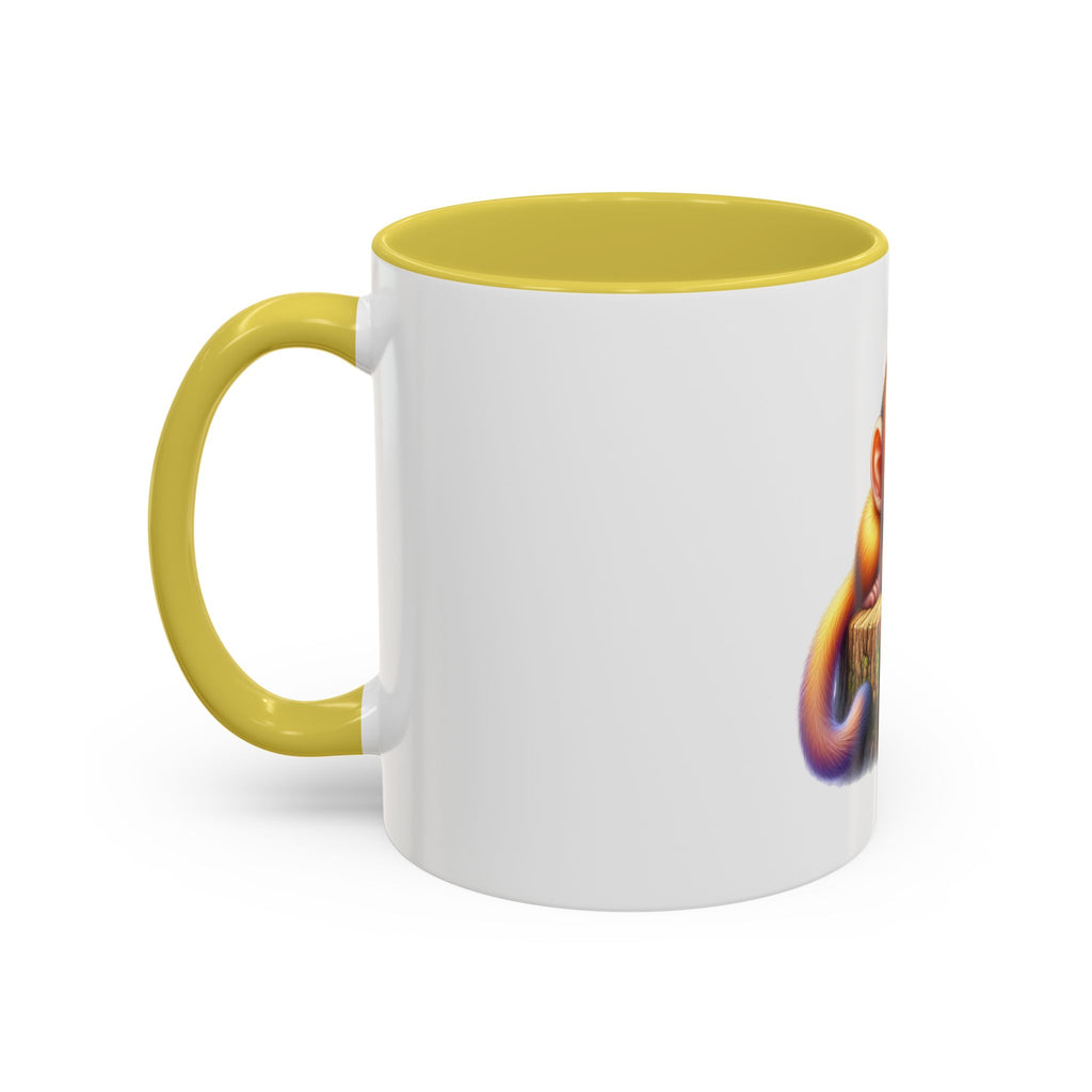 Cute Baby Monkey Coffee Mug — Colorful 11oz Ceramic Mug