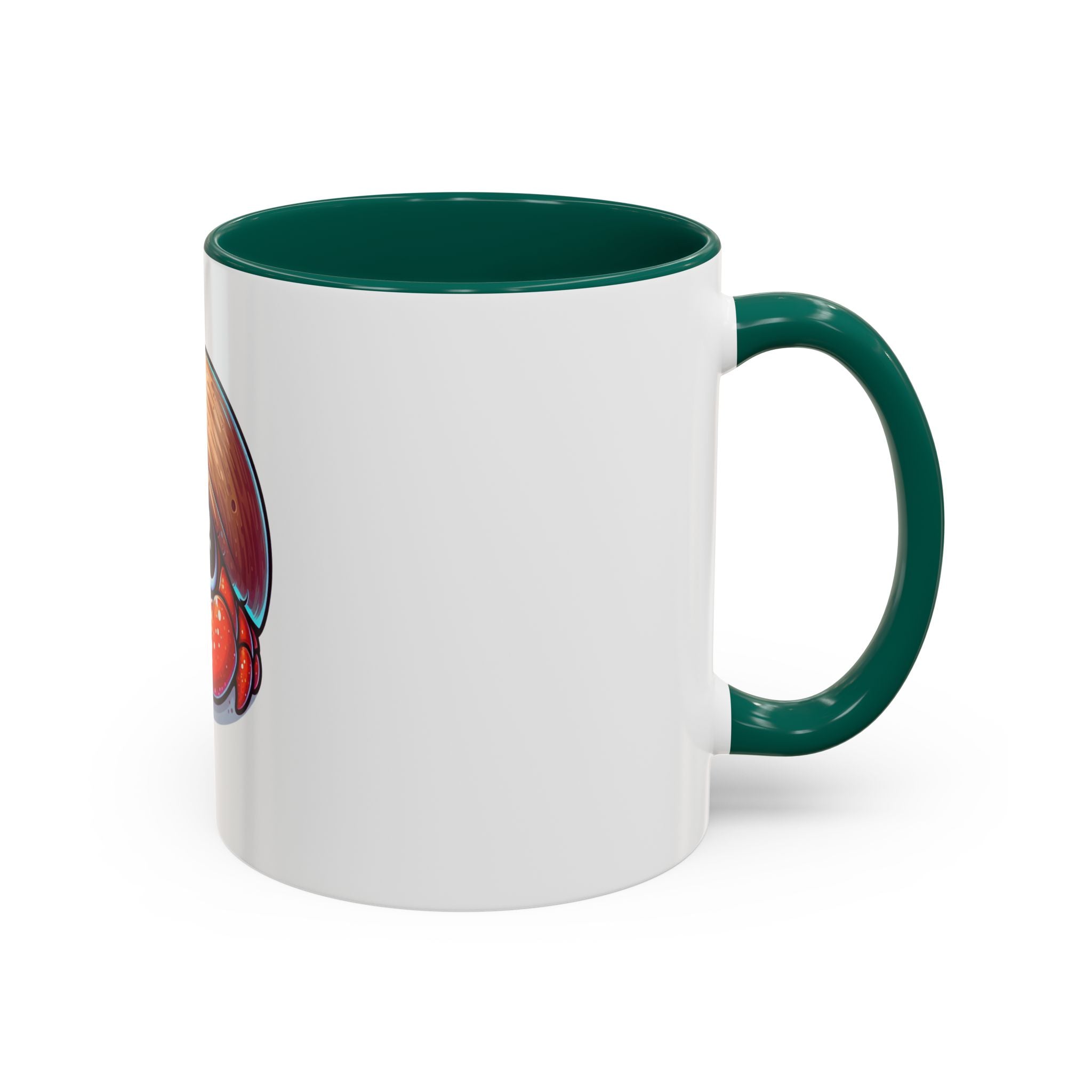 Cute Hermit Crab Mug — Colorful 11oz Ceramic Coffee Cup