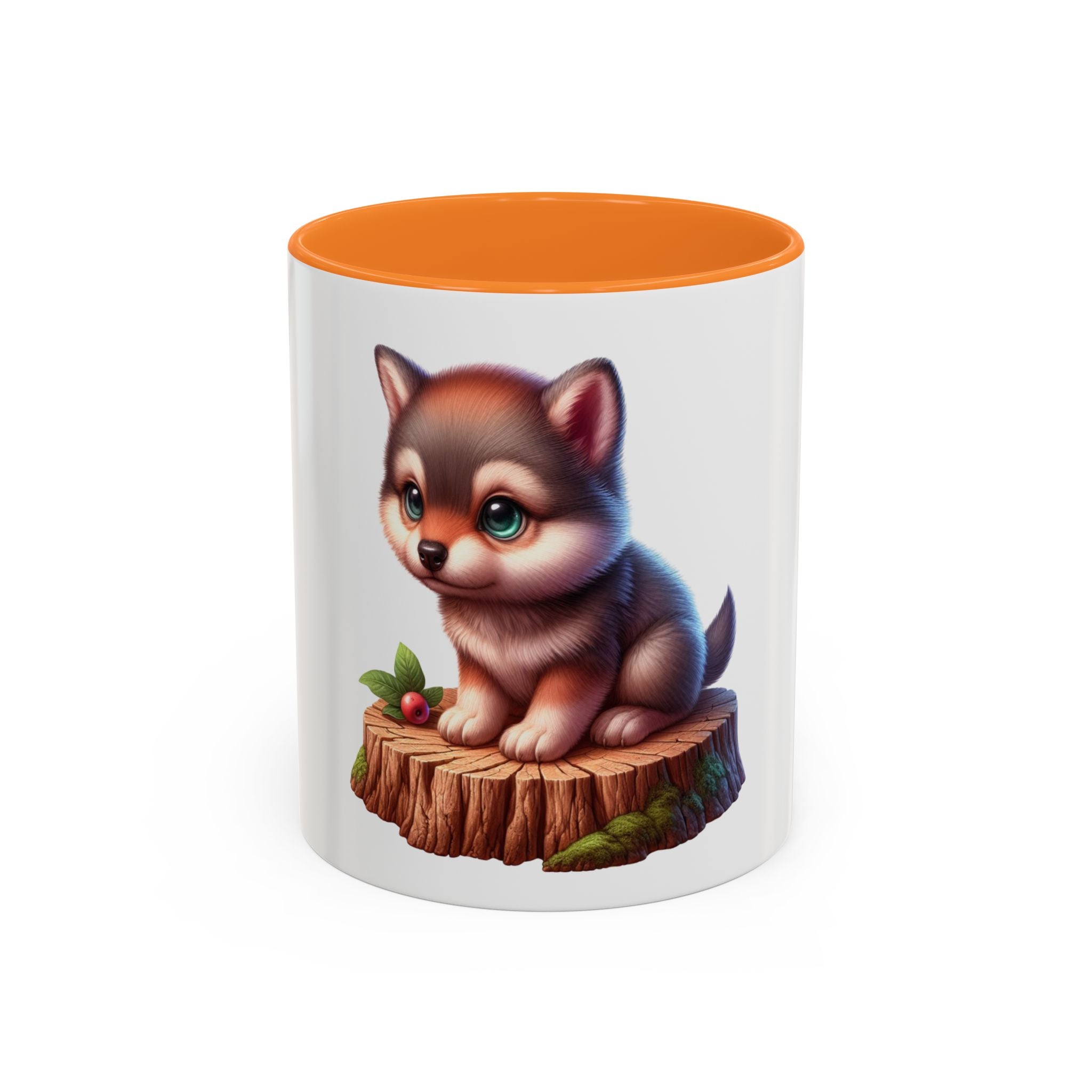 Cute Wolf Pup Mug — Adorable Woodland Puppy Coffee Cup (11oz)