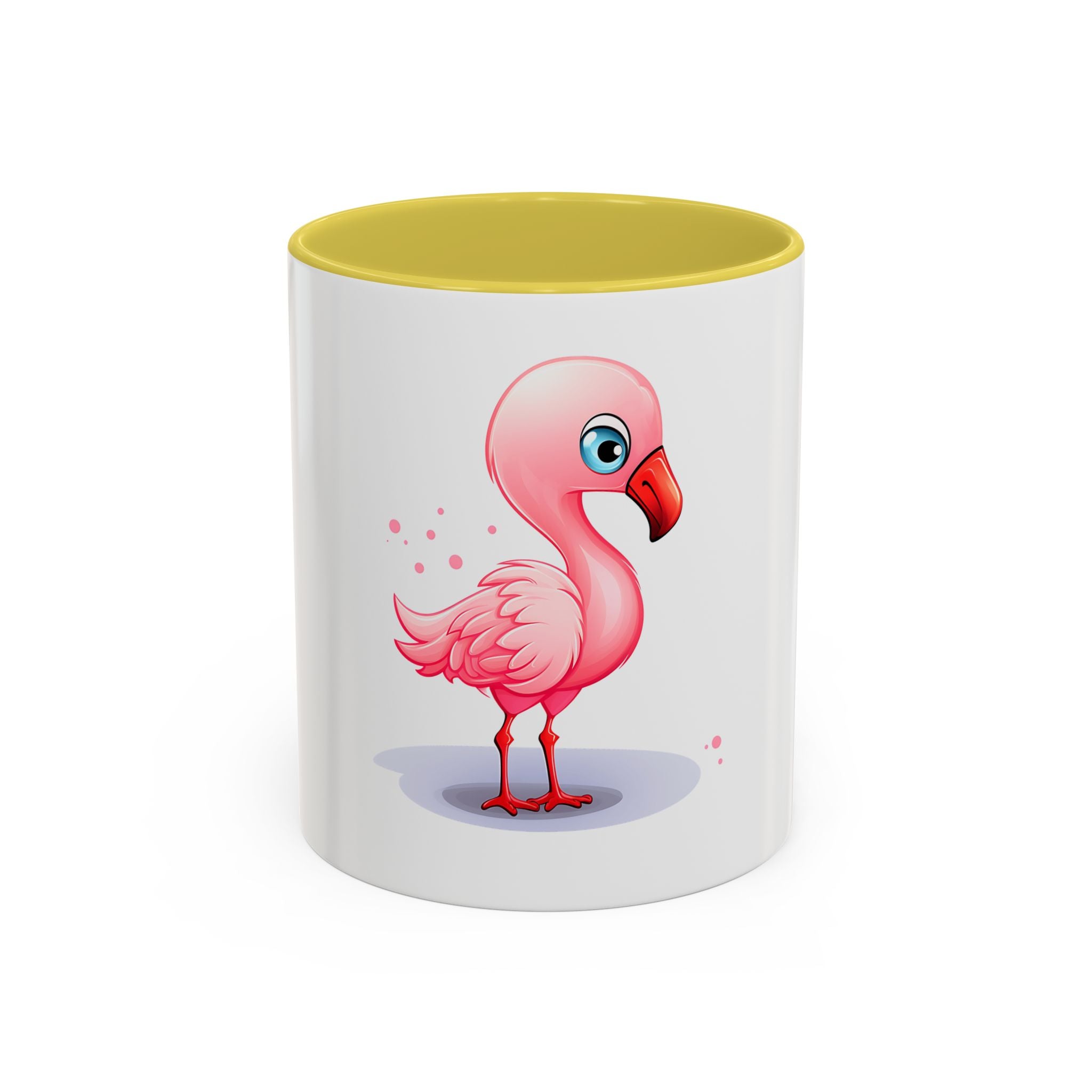 Cute Pink Flamingo Coffee Mug — Color Accent 11oz