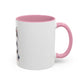 Cute Husky Puppy Coffee Mug — 11oznColor Accent Ceramic Mug