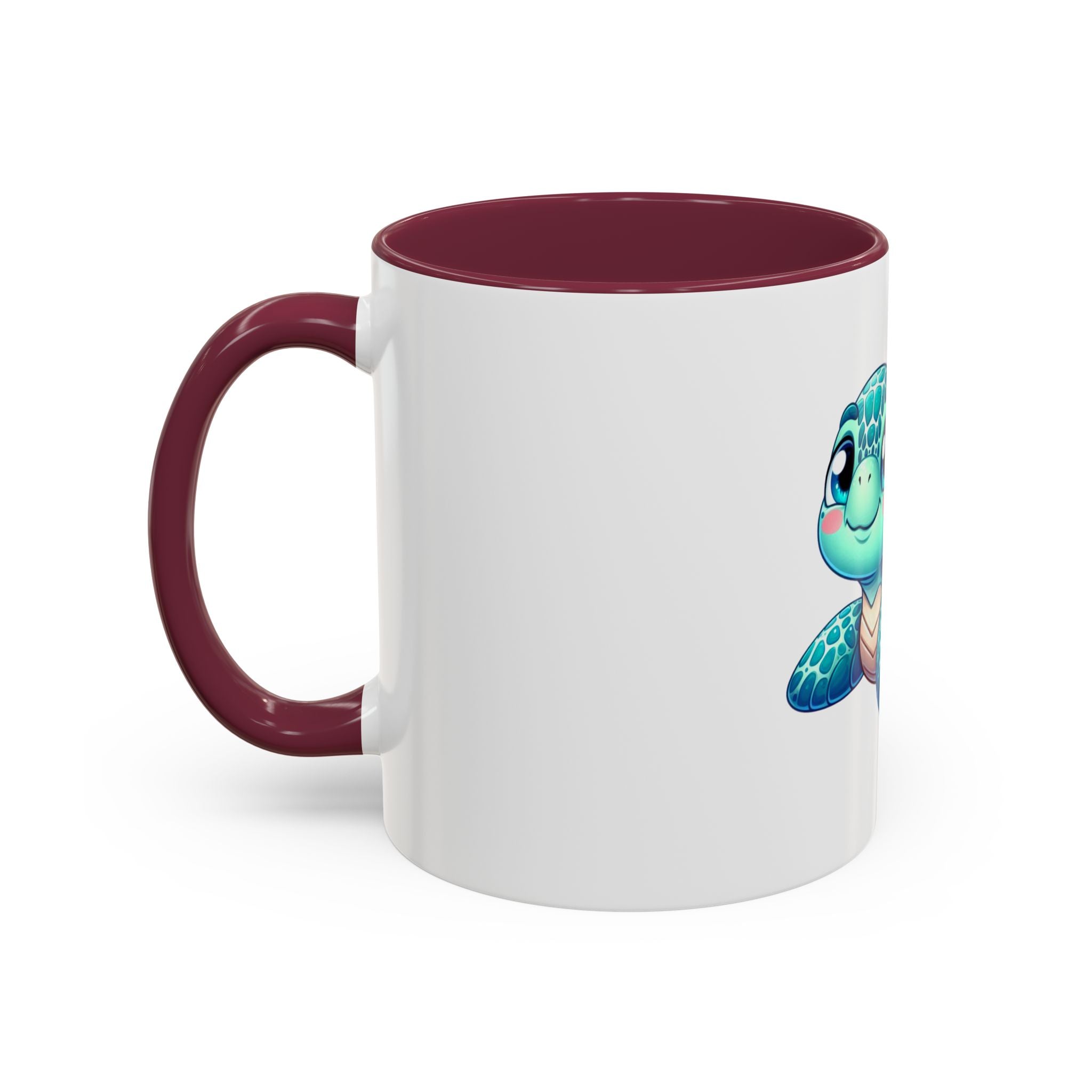 Cute Sea Turtle Coffee Mug (11oz) – Colorful Ocean Animal Ceramic Mug