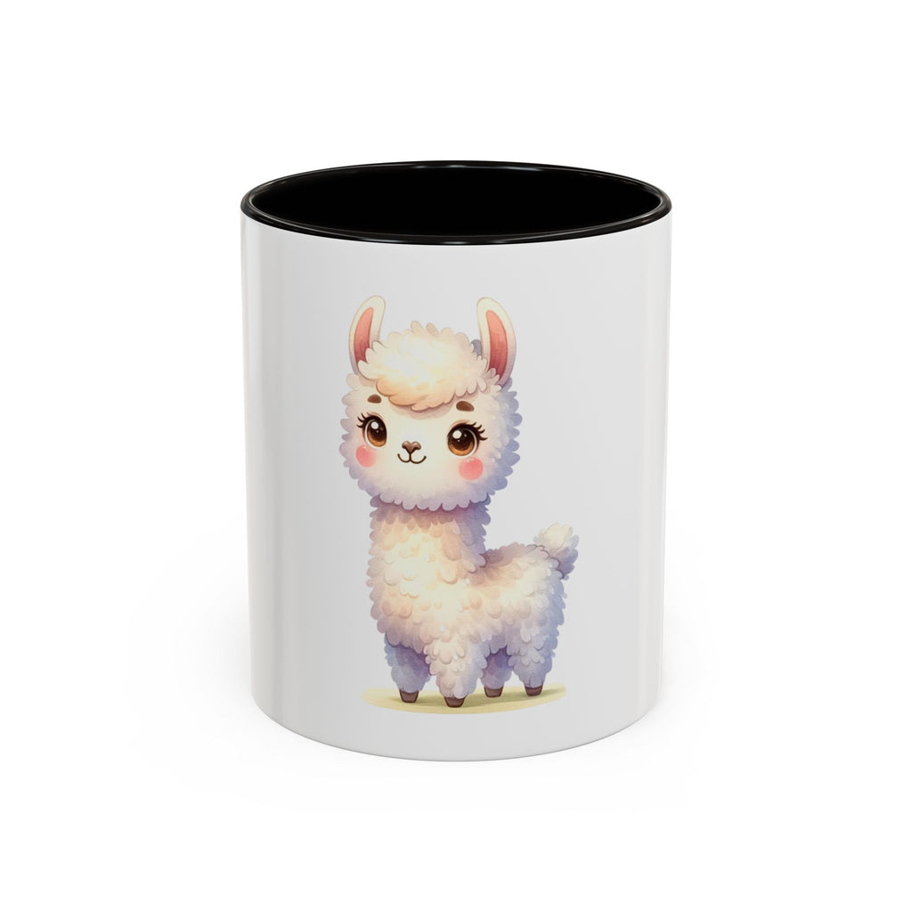 Cute Kawaii Alpaca Coffee Mug (11oz) – Adorable Pastel Llama Gift
