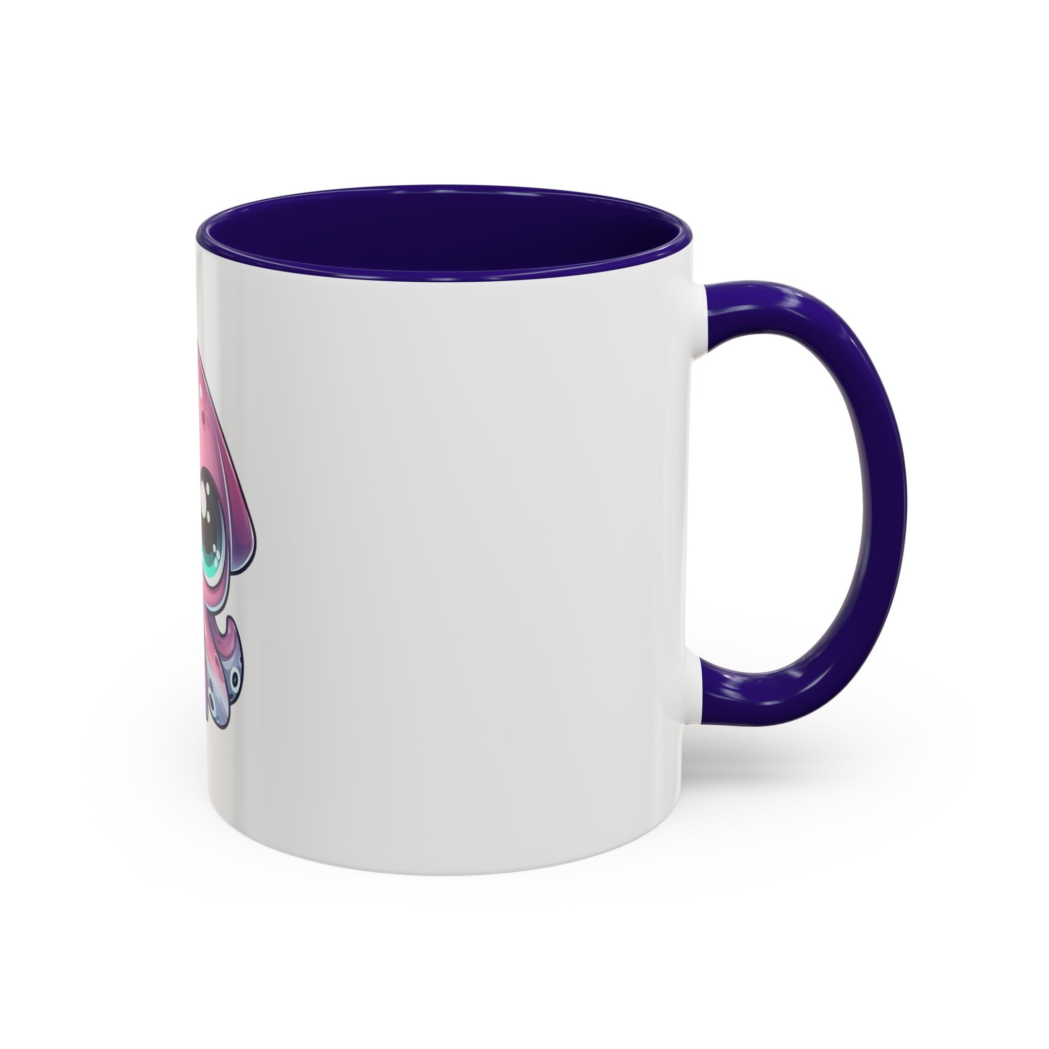 Cute Pink Kawaii Octopus Mug (11oz) - Adorable Anime-Style Coffee Cup
