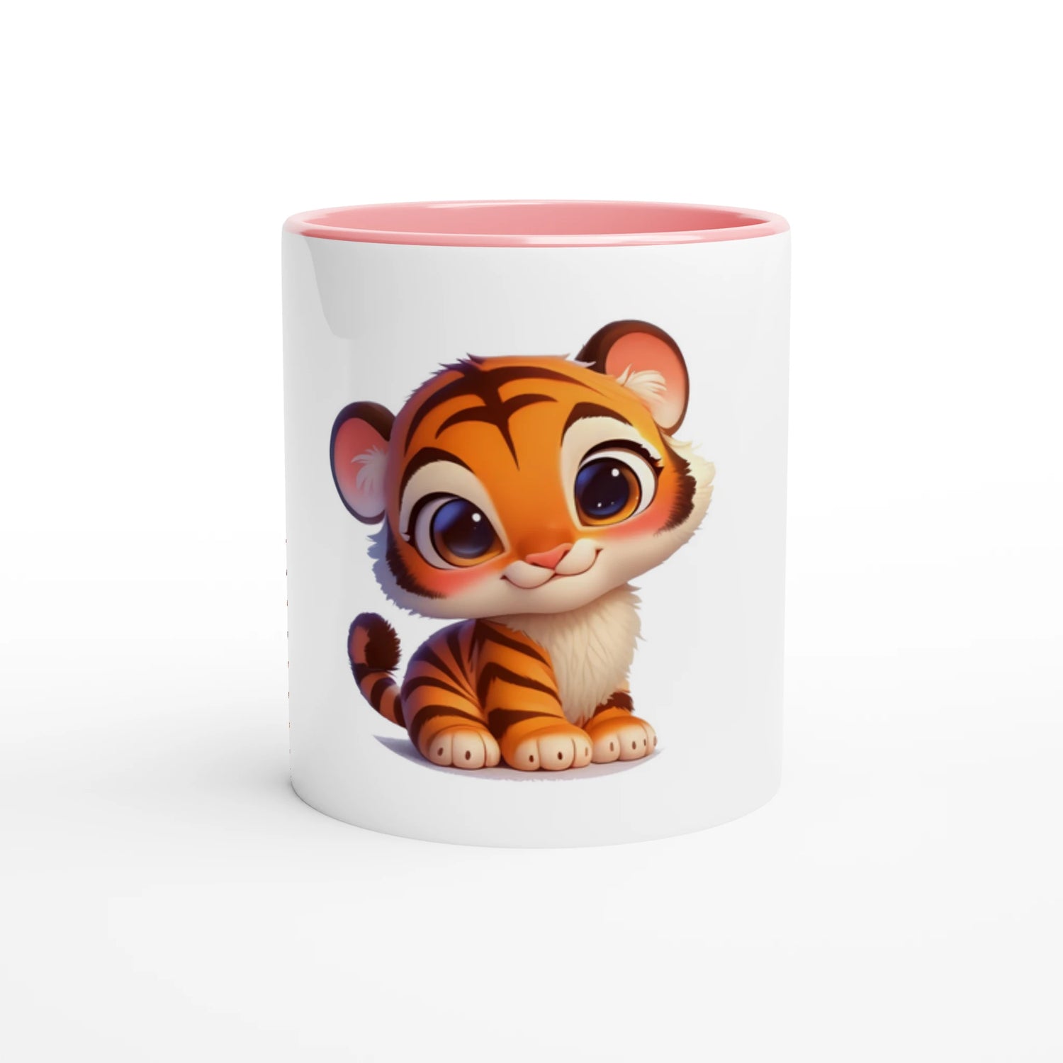 Cute Tiger Mug with Color Inside