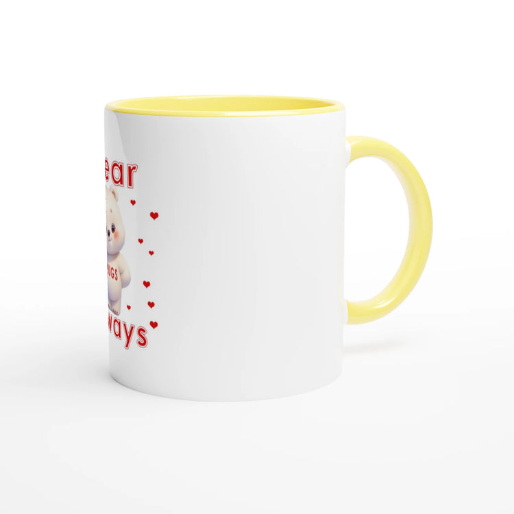 Cute Text Coffee Mug with Color Inside