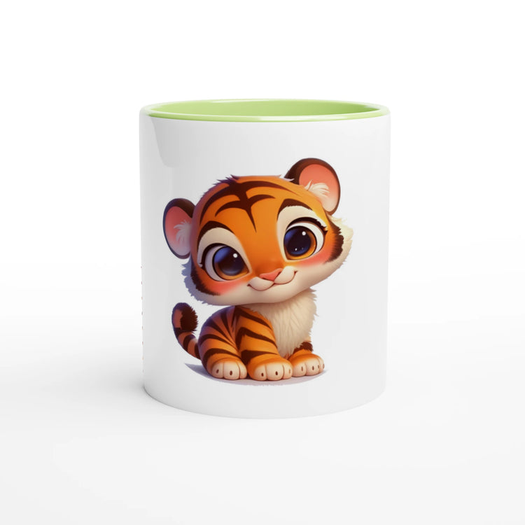 Cute Tiger Mug with Color Inside