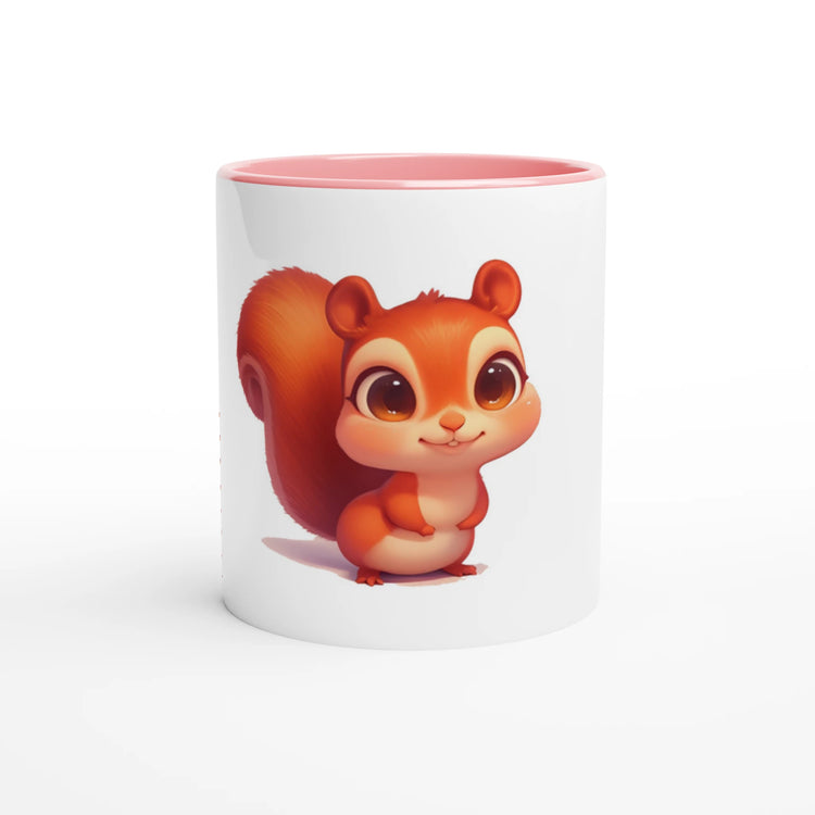 White Ceramic Mug with Color Inside