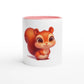 White Ceramic Mug with Color Inside