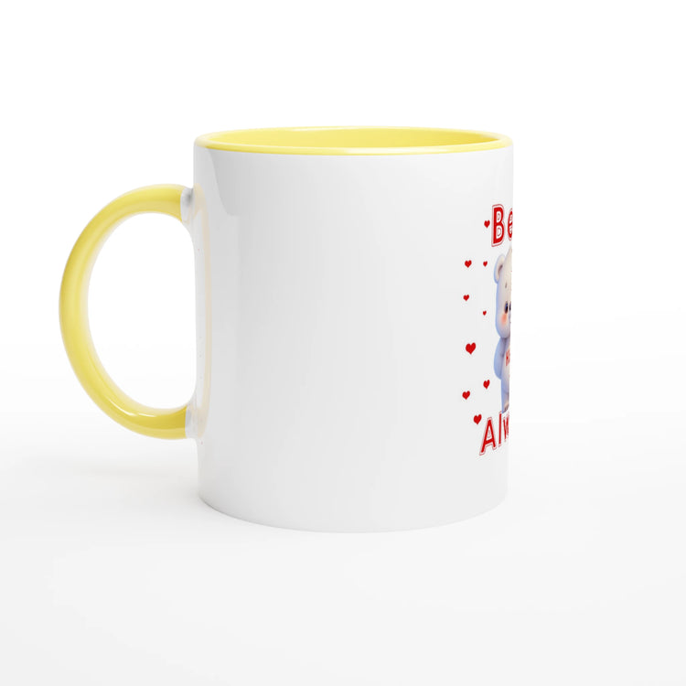 Cute Text Coffee Mug with Color Inside