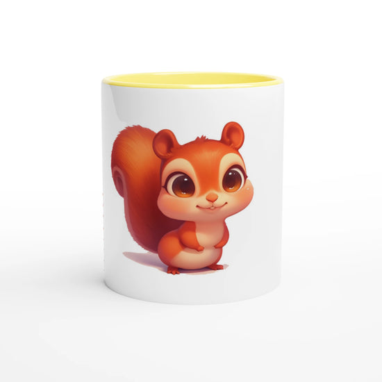 White Ceramic Mug with Color Inside